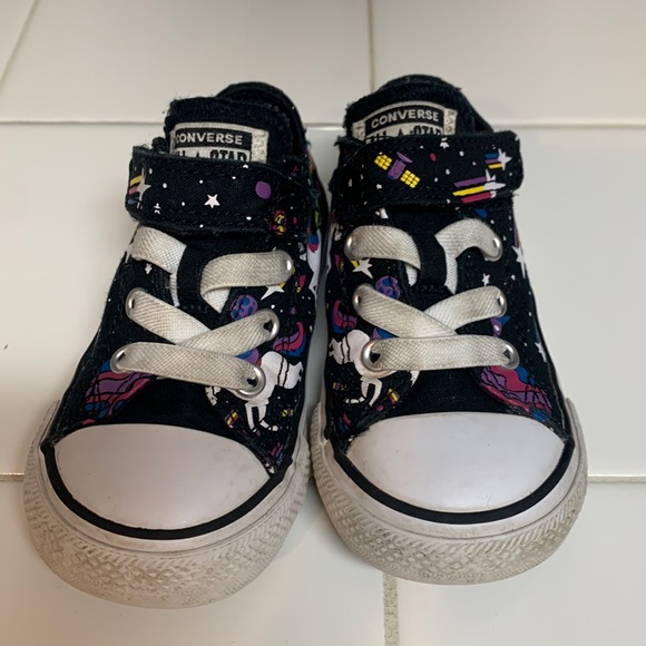 6T Converse slip on black unicorn sneakers - Picture 2 of 5